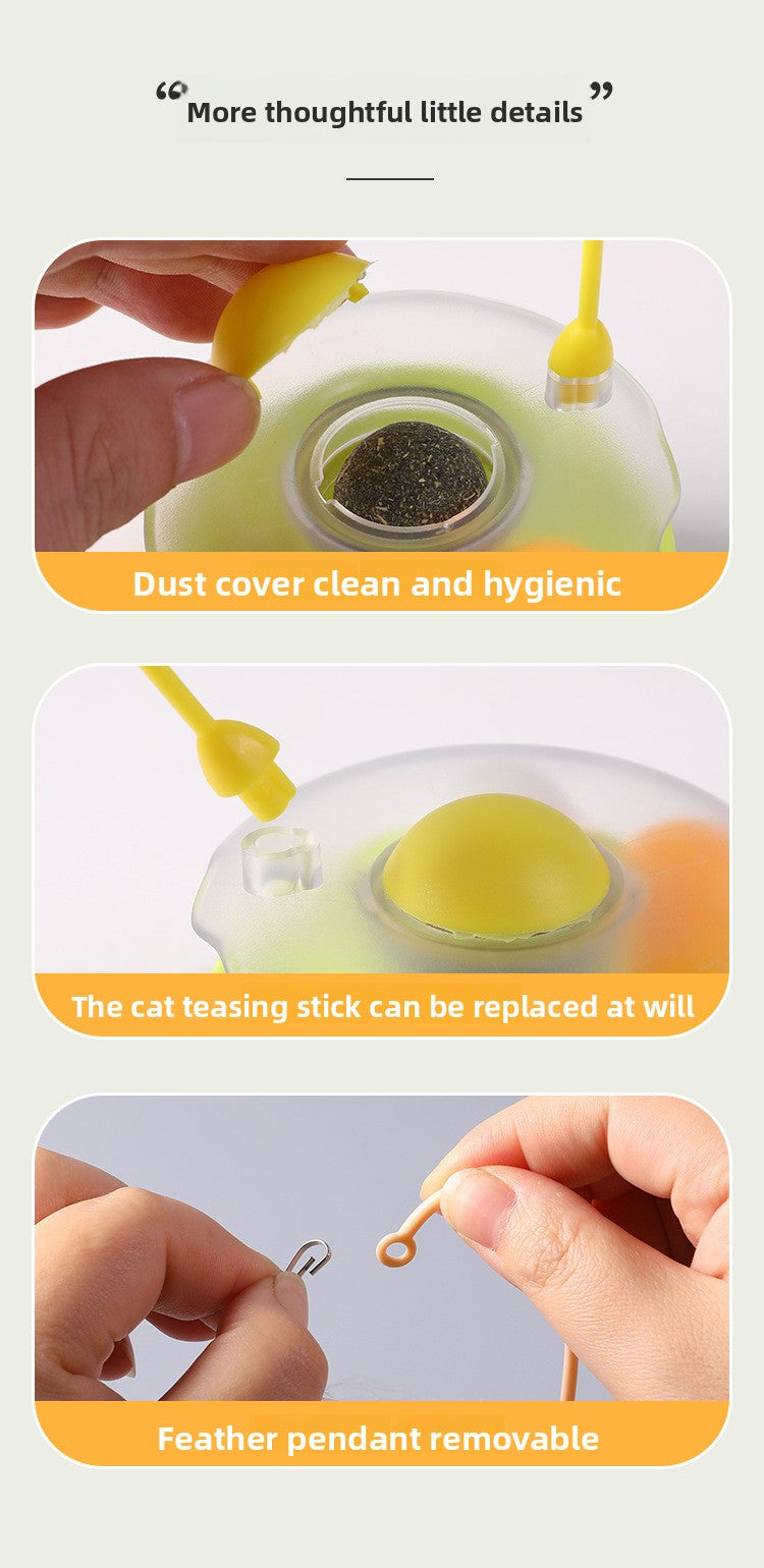 Rotating Ball Kitten Toy Self Fun Durable Cat Teaser Supplies