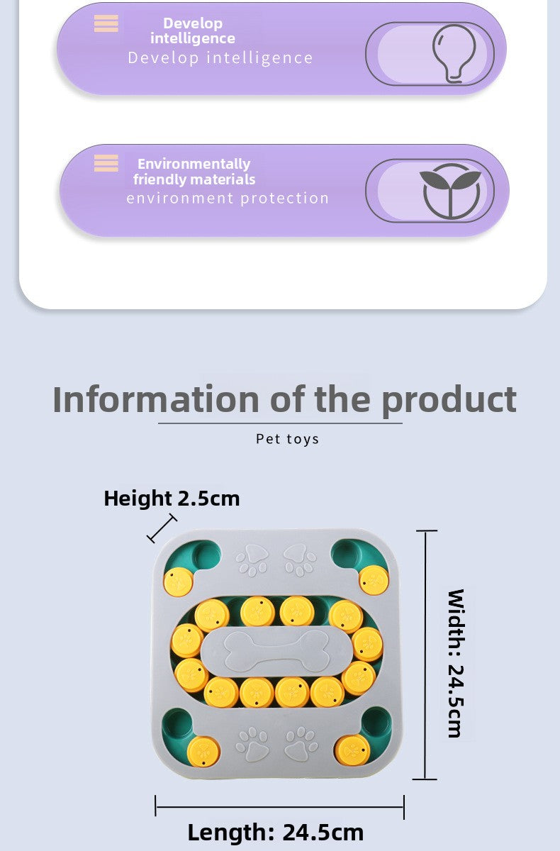 Pet Supplies New Dog Puzzle Foraging Toy Interactive Training Anti Boredom Fun