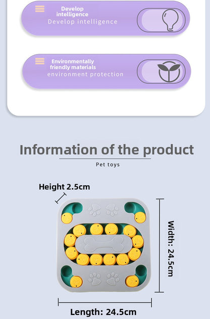 Pet Supplies New Dog Puzzle Foraging Toy Interactive Training Anti Boredom Fun