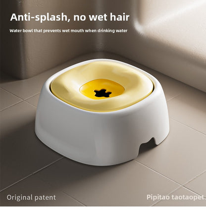 Floating Starfish Style Water Bowl Cat Drinking Equipment Anti Splash