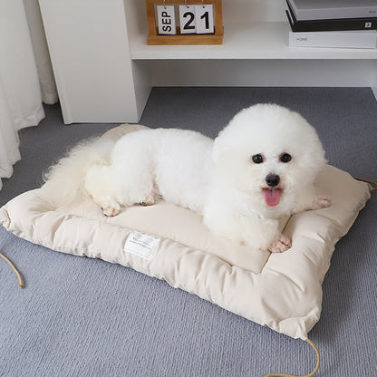 Cozy Ins Style Pet Bed Warm Thickened Marzis Cage Cushion for Dogs Cats Autumn Winter Soft Plush Comfortable Mat Korean Design