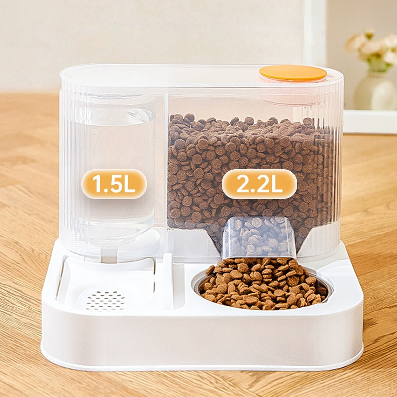 Pet drinking water feeder Large capacity cat automatic feeding and water integrated water dispenser