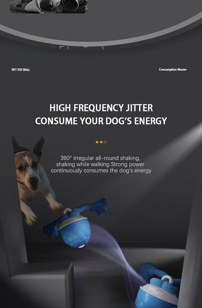 Interactive Self Entertainment Dog Ball Toy with Sound Boredom Relief for Dogs and Cats Fun Pet Supplies for Playtime and Exercise