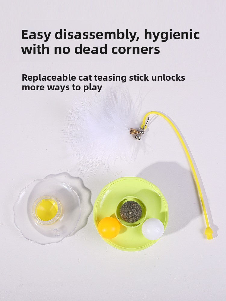 Rotating Ball Kitten Toy Self Fun Durable Cat Teaser Supplies