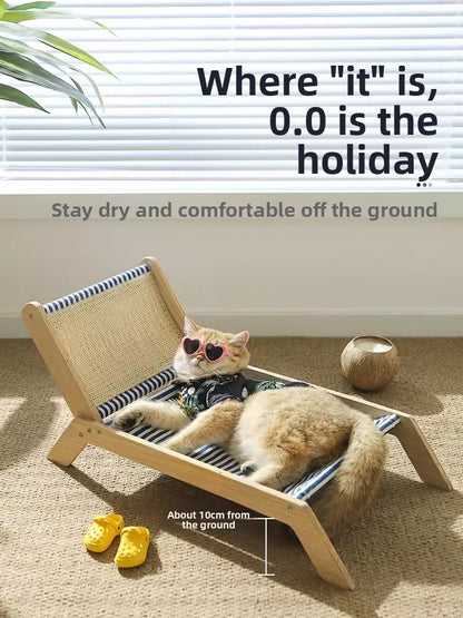 Complete Cat Delight: Frame Bed Roller Scratching Post
