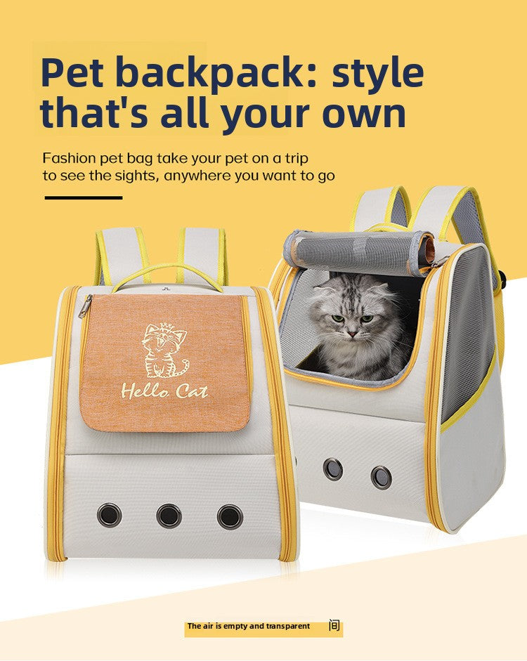 Outdoor Portable Space Capsule Breathable Pet Cat Dog Backpack Bag