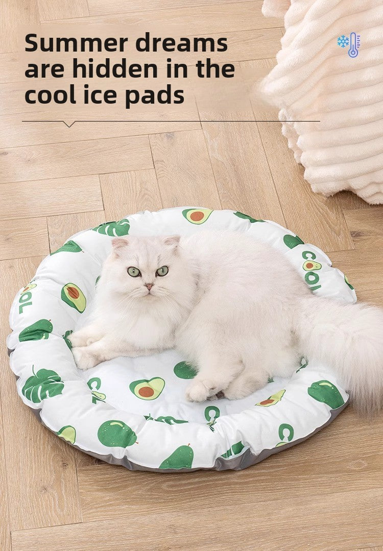 Dog Bed Cat Ice Nest Summer Cooling Mat for Pets' Restful Sleep