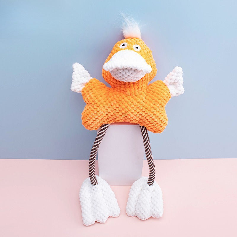 Sound Pet Toy Dog Toy Indestructible Frog Duck Cotton Rope Boredom Relief Interactive Dog Toy