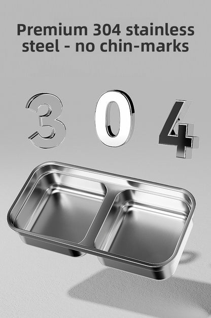 Stainless Steel Double Cat Bowl Anti Tip Pet Food and Water Dish Non Slip Elevated Dog Bowls for Feeding and Drinking