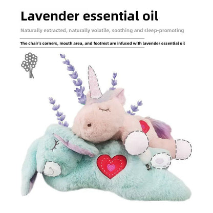 Durable Pet Comfort Pillow Puppy Shape with Simulated Heartbeat Warm Plush Sound Toy