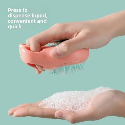 Professional Pet Grooming Brush for Bath Time Extra Large Size Cat Paw Massage Scrubber and Dog Bathing Brush