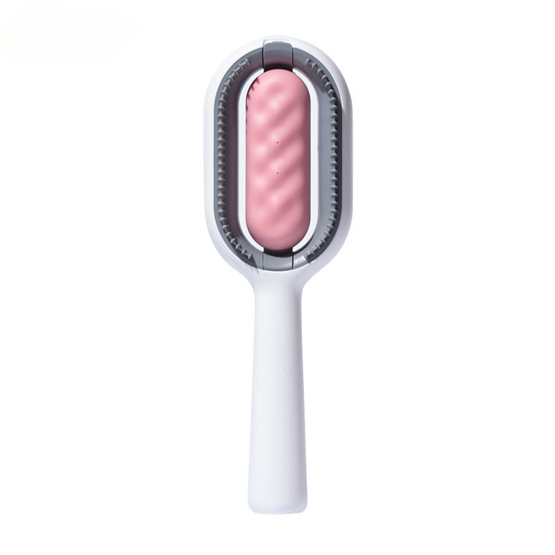 Reusable Pet Hair Removal Comb with No Wash Sticky Wipes Cat Dog Grooming Brush for Shedding Control and Furniture Carpet Clothes Fur Cleaning