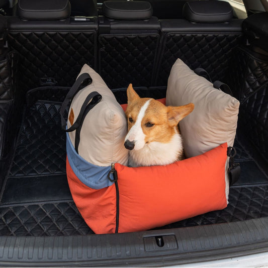 Pet Car Backseat Carrier Dog Bed Crate Seat Travel Bag