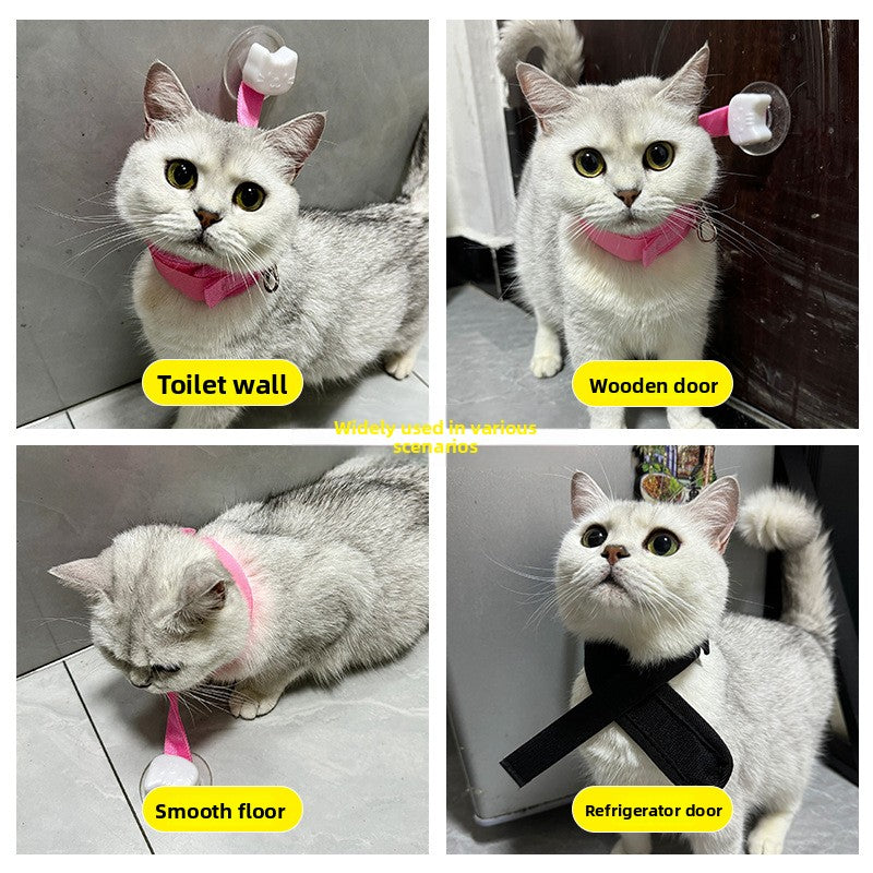 Professional Cat Bathing Restraint System Adjustable Grooming Strap with Strong Suction Cups Anti Movement Safe Cleaning Tool for Cats and Small Dogs