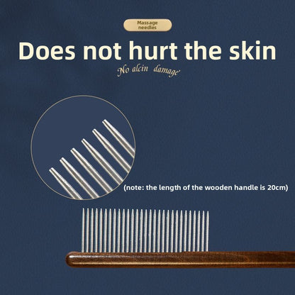 Wooden Pet Shedding Comb for Cats Dogs Removing Loose Hair Grooming Flea