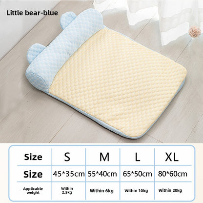 AllSeason Pet Cooling Mat Pad for Dogs Cats Summer WearResistant Bed Essentials