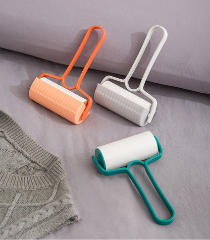 Rouleau anti-peluches pour vêtements et maison, rouleau en papier adhésif déchirable, brosse pour poils d'animaux, rouleau anti-peluches en papier adhésif 