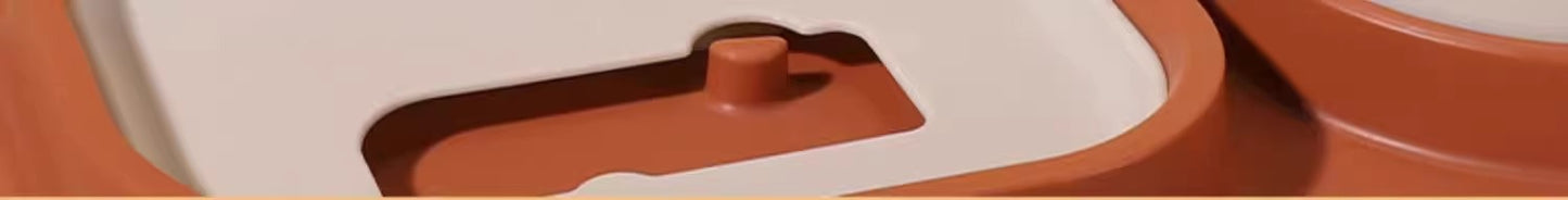 Slanted Mouth Pet Bowl Double Design Automatic Drinking Anti Choke Dog Cat Bowl