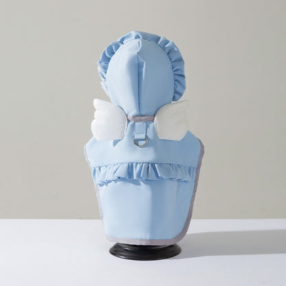 3D Dinosaur Tail Dog Raincoat Waterproof Reflective Pet Rain Poncho for Medium Large Breeds Like Golden Retriever Hooded Rain Gear