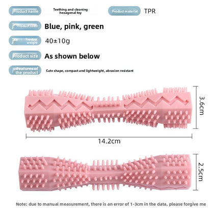 Pet Hexagonal Chew Stick Toy Durable Dog Cat Boredom Relief Supplies