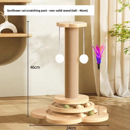 WearResistant Sisal Cat Scratching Post Board Toy for Vertical Climbing Boredom Relief