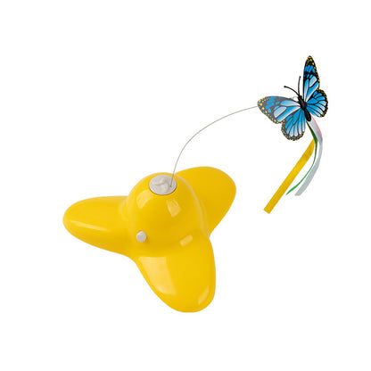 Pet Cat Automatic Electric Toy Rotating Butterfly Fly Interactive
