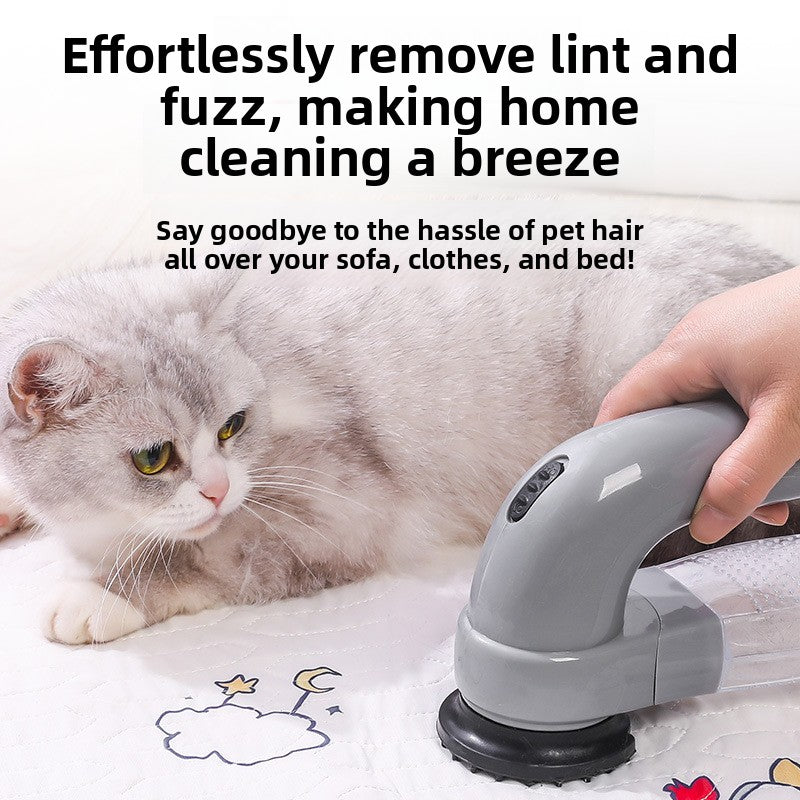 Portable Electric Pet Hair Remover Vacuum Cleaner for Cats and Dogs Rechargeable Handheld Grooming and Massage Tool for Home Car Furniture