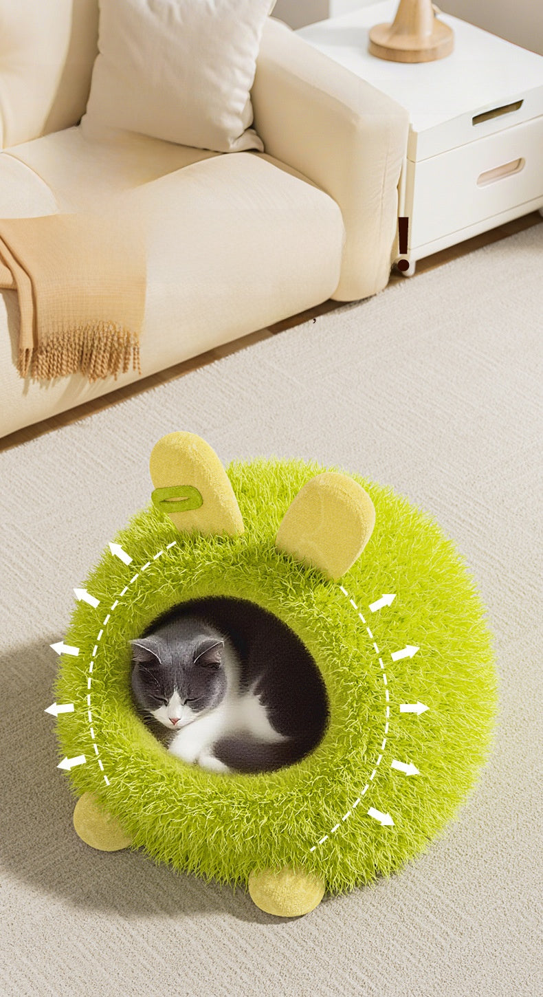 Cat House Winter Thickened Enclosed Safe Winter Warm Cold-Proof Tent House Sleeping Bag for Kittens and Small Dogs