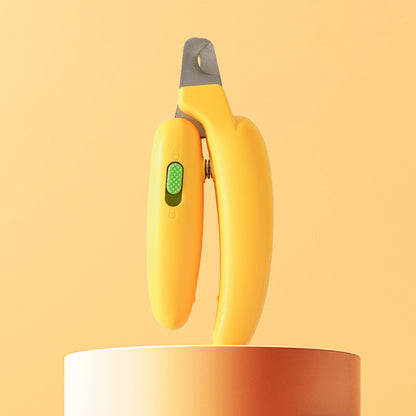 Banana Style Magic Nail Clipper for Cats Dogs Rabbits Anti Bleeding