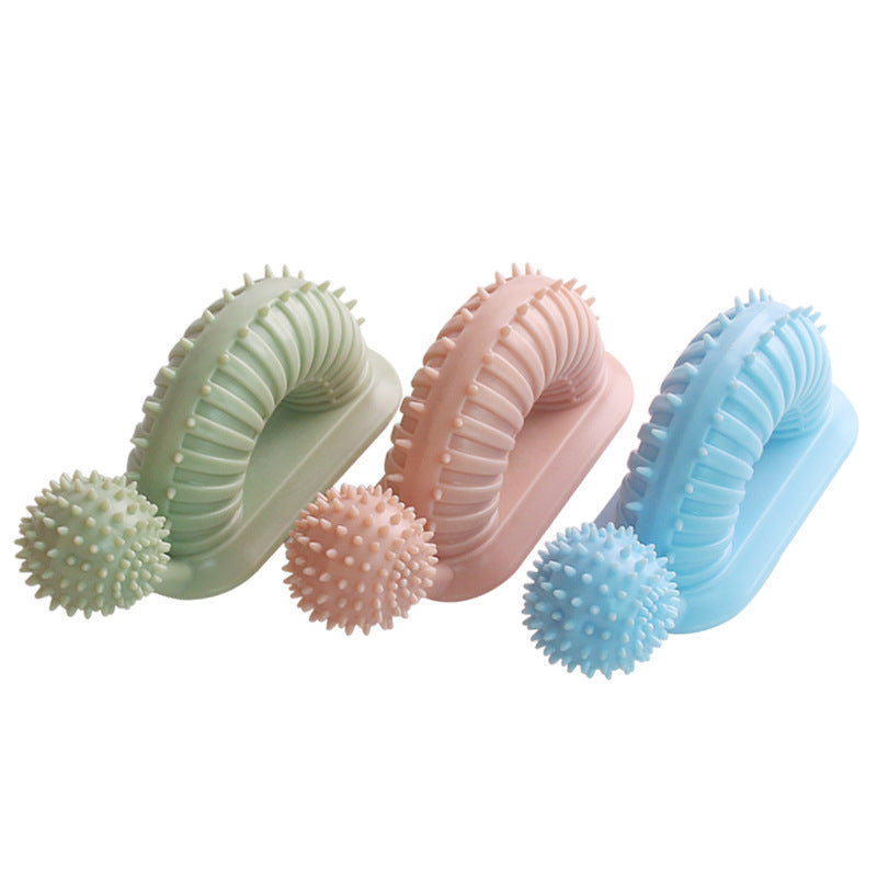 Interactive Dog Chew Toy for Teething Puppies Snail Shaped Food Dispensing Pet Supplies Long Lasting Dental Toothbrush Fun Mental Stimulation