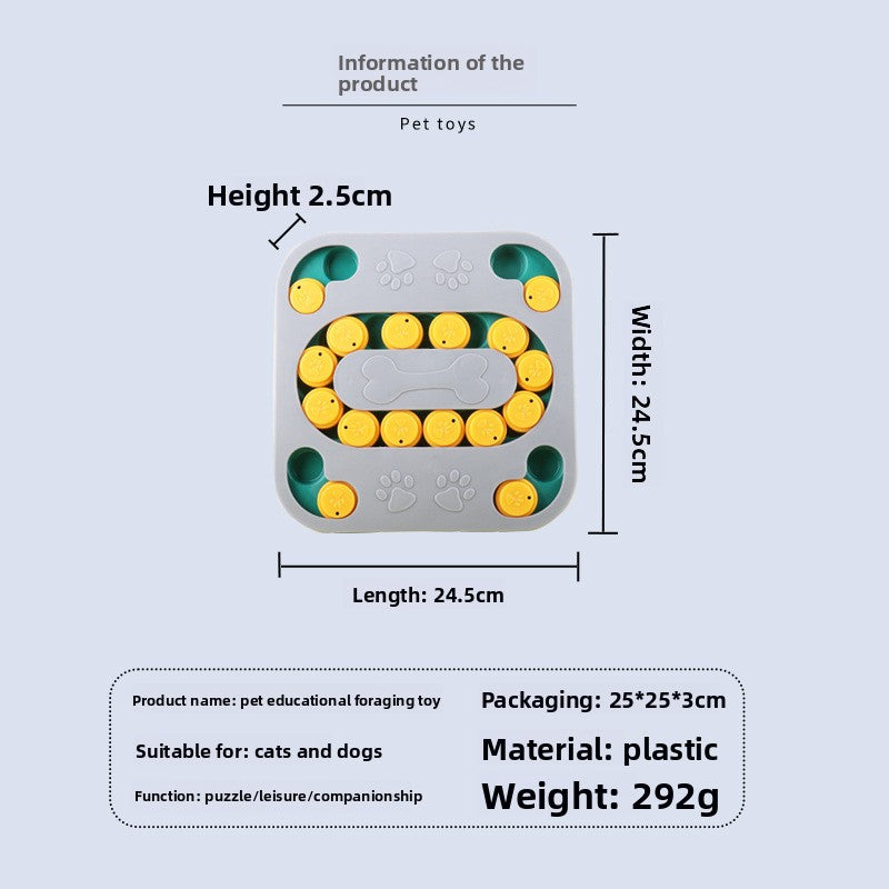 Pet Supplies New Dog Puzzle Foraging Toy Interactive Training Anti Boredom Fun