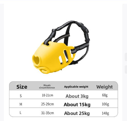 Dog Muzzle Anti Bite Anti Messy Eating Mask for Golden Samoyed All Sizes Pets