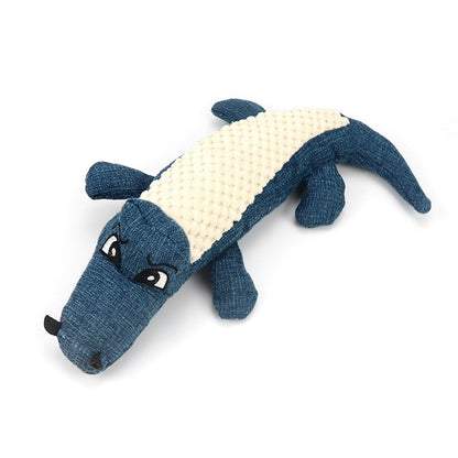 Pet Supplies Dog Plush Toy Durable Pet Toy Realistic Crocodile Sound Dog Toy