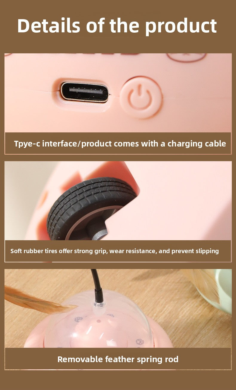 Rechargeable Electric Cat Toy Teaser Wand Laser Light Infrared Entertainment