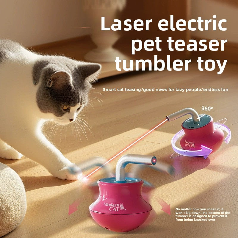 Infrared Laser SelfEntertaining Electric Pet Tumbler Cat Toy