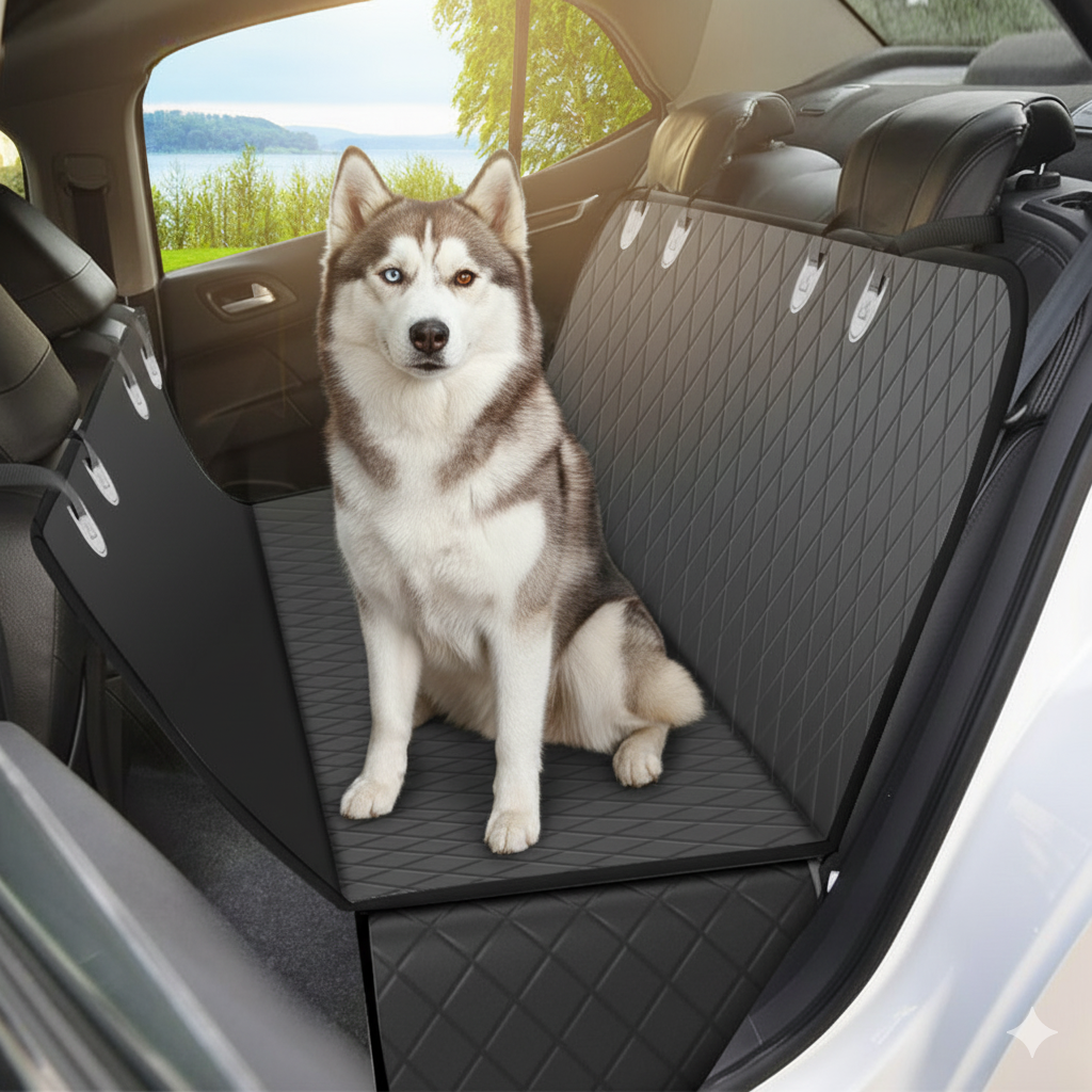Pet Supplies Foldable Waterproof Anti-fouling Car Mat for Rear Seat Use