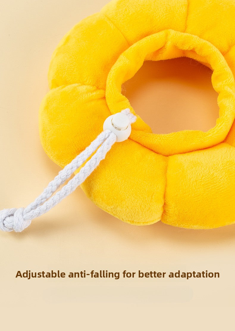 Sunflower Elizabethan Collar Pet Collar Cat Elizabethan Collar Dog Collar Neutering Anti-Lick Collar