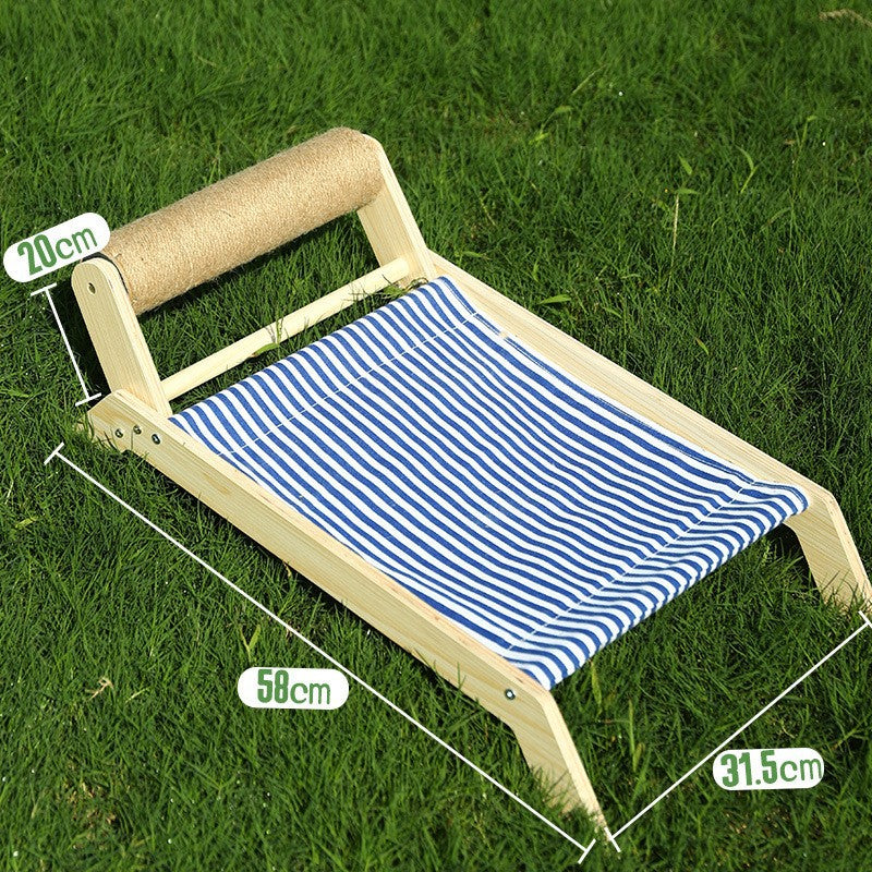 Complete Cat Delight: Frame Bed Roller Scratching Post