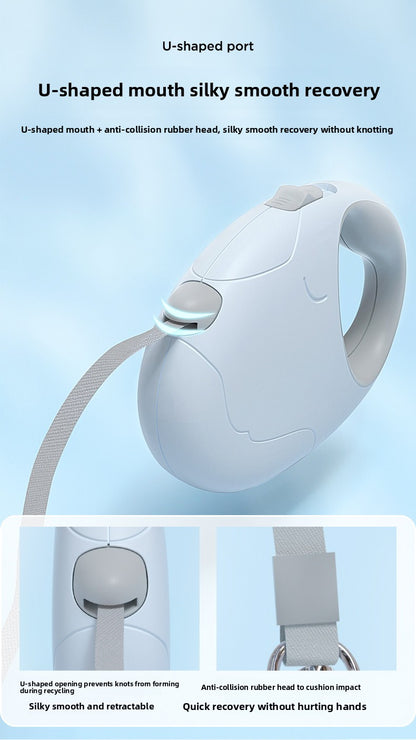 Automatic Retractable Dog Leash Heavy Duty Tangle Free Rope for Small Medium Dogs Walking Puppy Teddy Bichon Poodle Pet