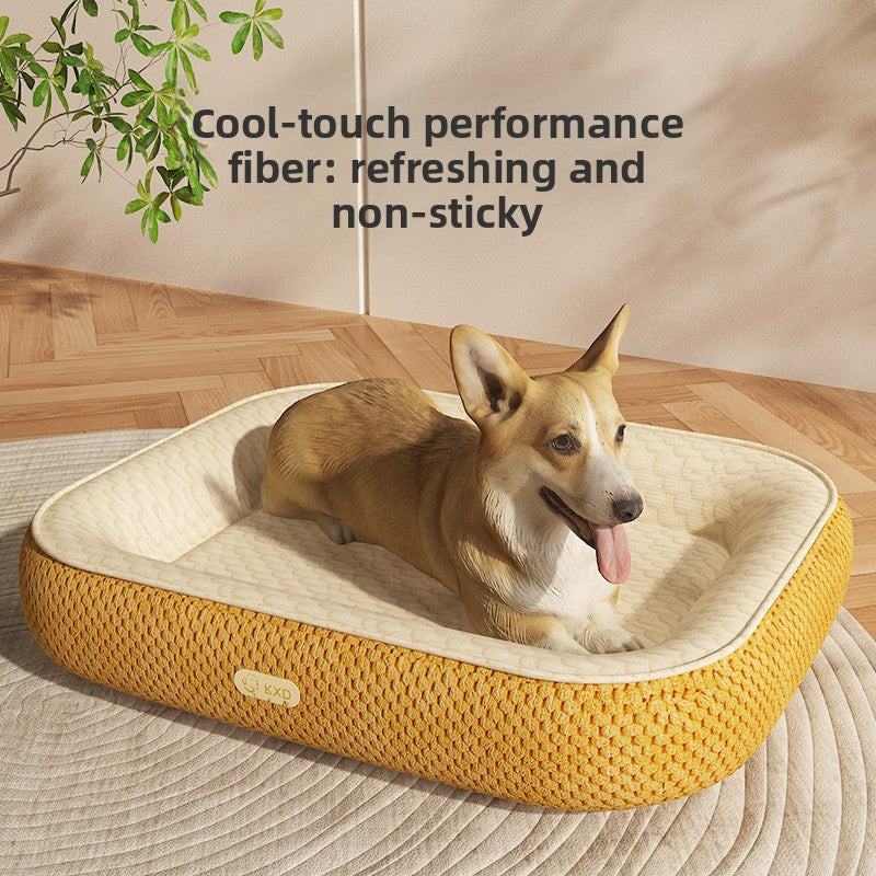 Ice Bean Dog Cat Bed New Summer Cool Mat Universal Pet Car Bed All Season