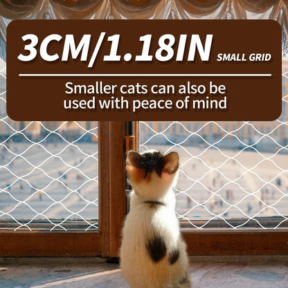 Multi-size Cat Netting Pet Guard Anti-fall Solution for Balcony Window and Stairs
