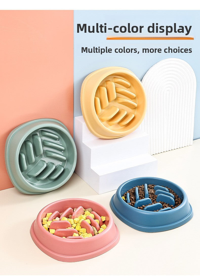 Dog Bowl Cat Bowl Slow Feeder Dog Anti-Choke Slow Feeder Food Bowl Large Capacity Feeder Non-Slip Anti-Tip Pet Bowl