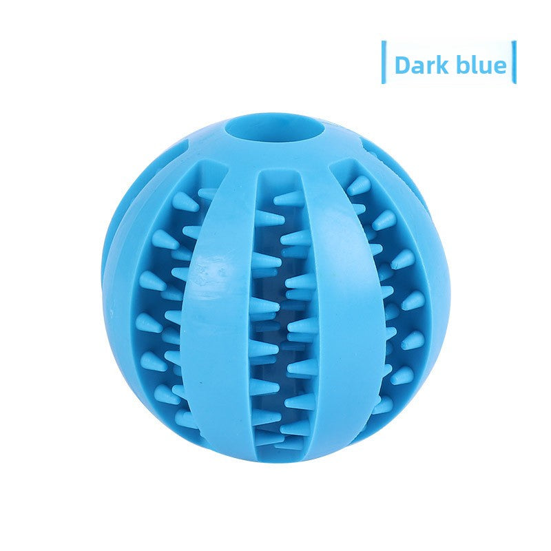 Rubber Dog Toy for Small Large Puppies Boredom Relief Sound Making Teeth Clean Ball