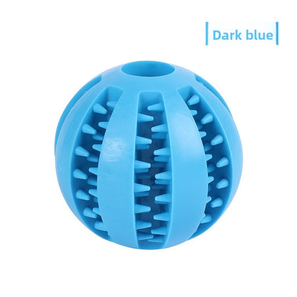 Rubber Dog Toy for Small Large Puppies Boredom Relief Sound Making Teeth Clean Ball