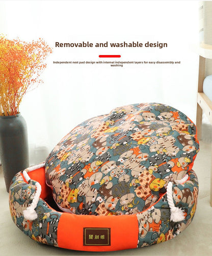 Universal Detachable Washable Pet Bed for Dogs Cats Large Medium Small Summer Cooling Mat