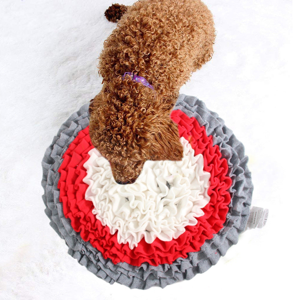 Pet Sniffing Durable Dog Chew Puzzle Treat Mat for Stress Relief Training