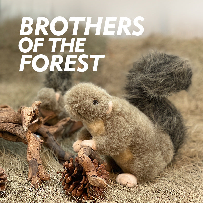 New Wear-Resistant Plush Sound Dog Toys Simulation Squirrel Pet Supplies