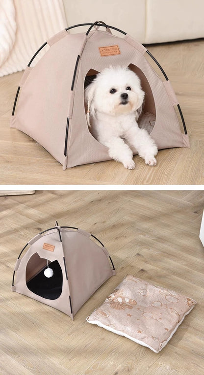 New Cat Tent Enclosed Foldable Oxford Cloth Cat House Dog House