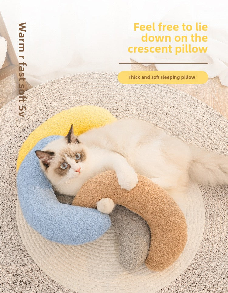 Pet Comfort U-shaped Pillow for Cats and Dogs