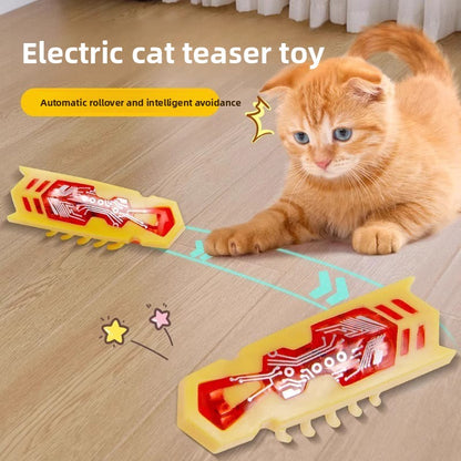 Nano Worm Cat Toy Automatic Teasing Intelligent Wand with Obstacle Avoidance for Self Play